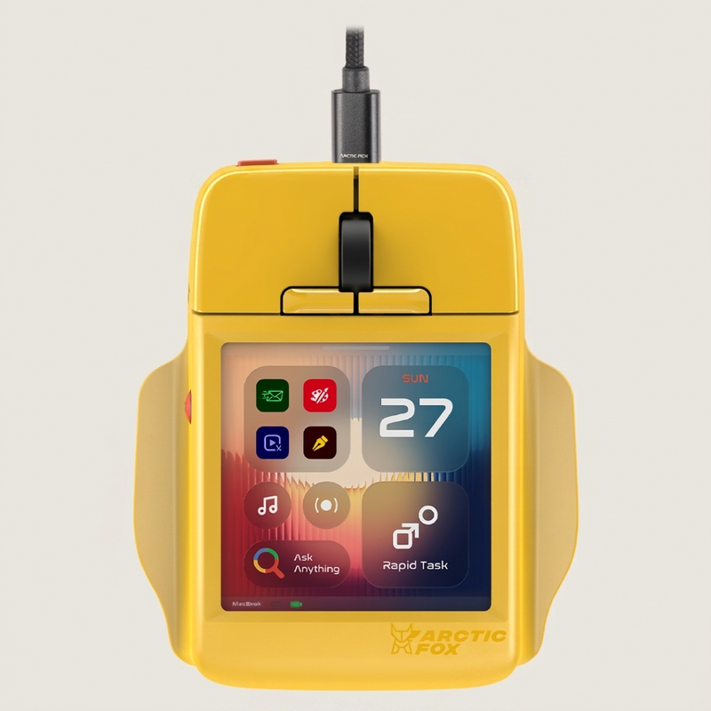 Super Mouse Yellow Hardware Display